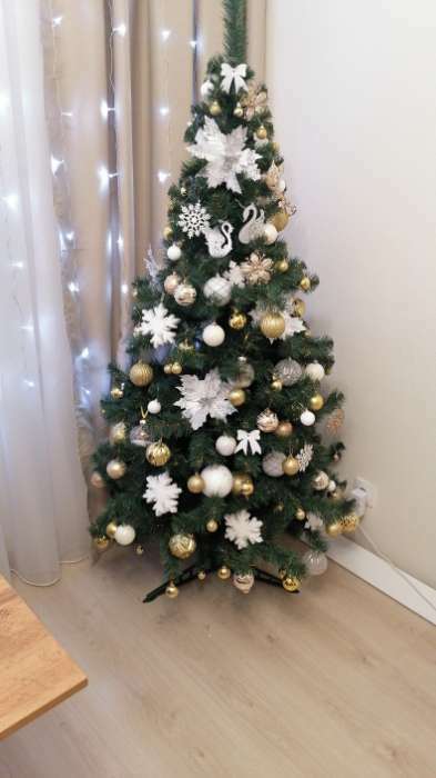 Фотография покупателя товара Ёлочные игрушки «Перл», шары новогодние, d=6 см, набор 6 шт., блеск, белый - Фото 1