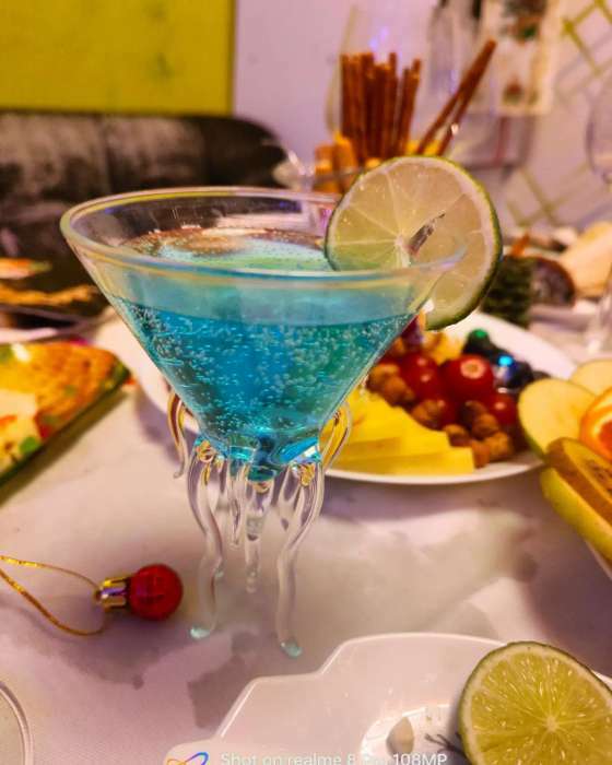Фотография покупателя товара Бокал стеклянный для мартини Magistro «Медуза», 180 мл - Фото 1