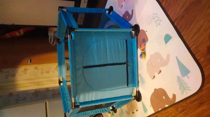 Фотография покупателя товара Манеж детский «Играем вместе» голубого цвета, размер — 130 × 130 × 65 см - Фото 9