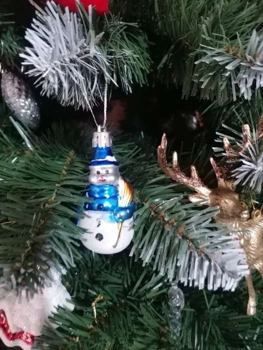 Фотография покупателя товара Ёлочные игрушки 4 шт. «Дружные снеговички», 3.5×6 см, МИКС - Фото 9