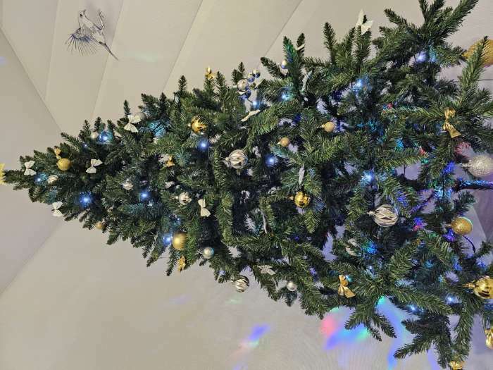 Фотография покупателя товара Ёлочные игрушки 12 шт. «Зимнее волшебство. Бантик» пластик, 5.5×5 см, белый - Фото 27