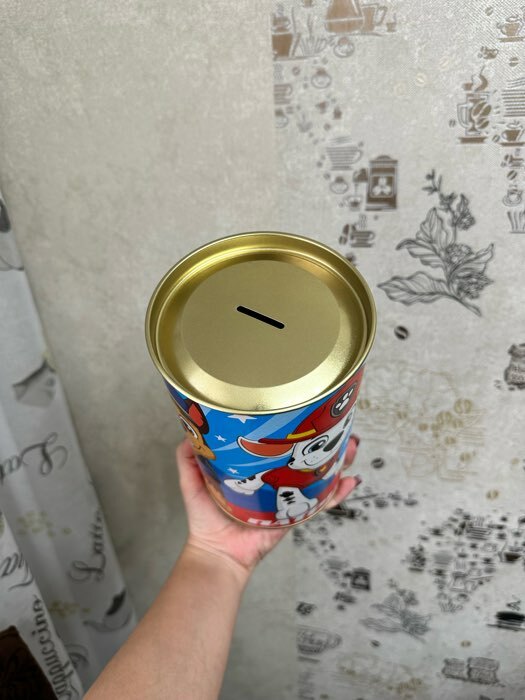 Фотография покупателя товара Копилка металлическая, XXL, 20.5 см × 12 см × 12 см «Спасатели», Щенячий патруль - Фото 4