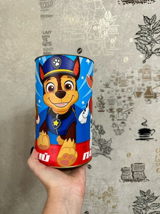 Фотография покупателя товара Копилка металлическая, XXL, 20.5 см × 12 см × 12 см «Спасатели», Щенячий патруль - Фото 2