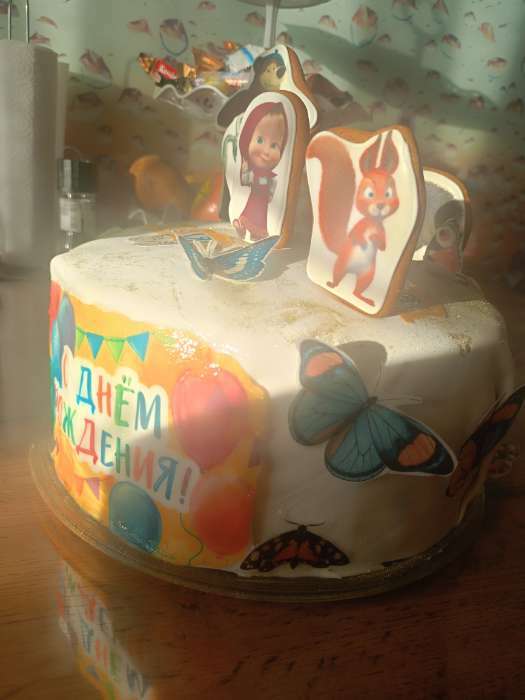 Фотография покупателя товара Вафельные картинки съедобные «Осторожно невеста» для капкейков, торта KONFINETTA, 1 лист А5 - Фото 20