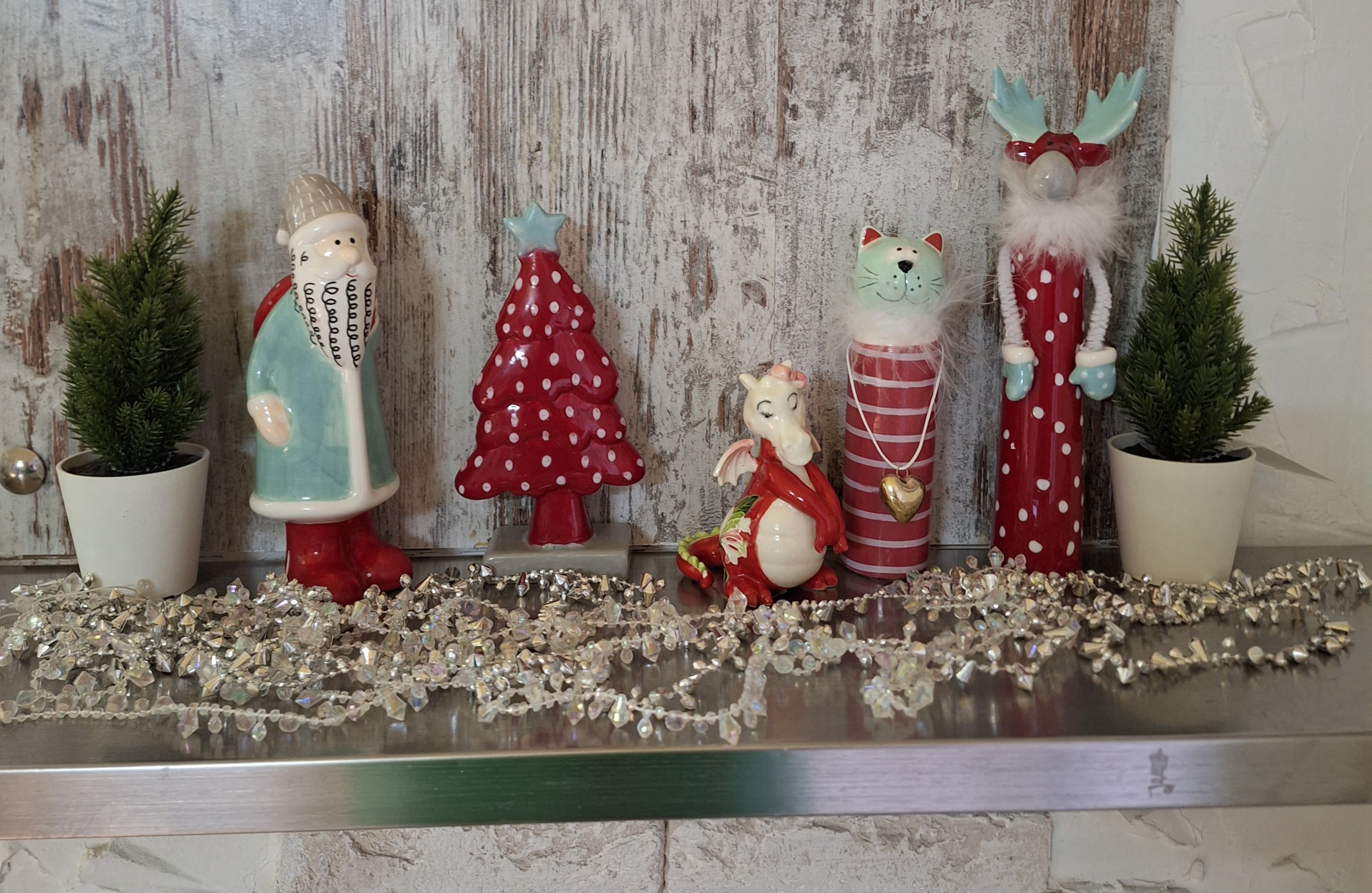 Фотография покупателя товара Фигурка керамика «Высокий лось», красный с бирюзовыми рогами, 22.3×5×6.3 см - Фото 4