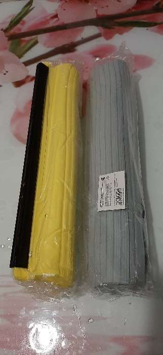 Фотография покупателя товара Насадка для швабры PVA с роликовым отжимом Доляна, 27×6,5×5,5 см, цвет МИКС - Фото 2