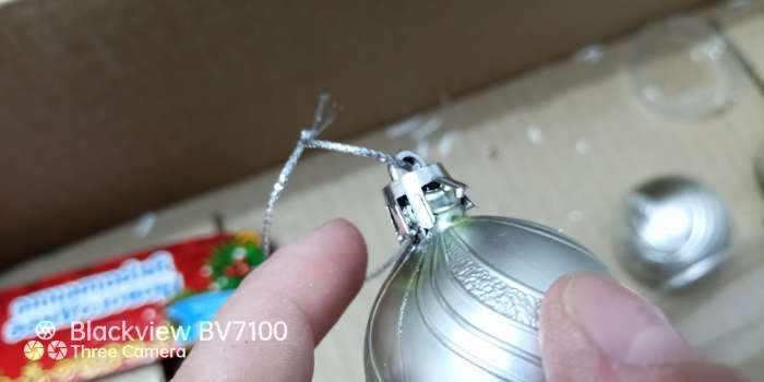 Фотография покупателя товара Набор шаров пластик d-4 см, 12 шт "Волна" серебро - Фото 1