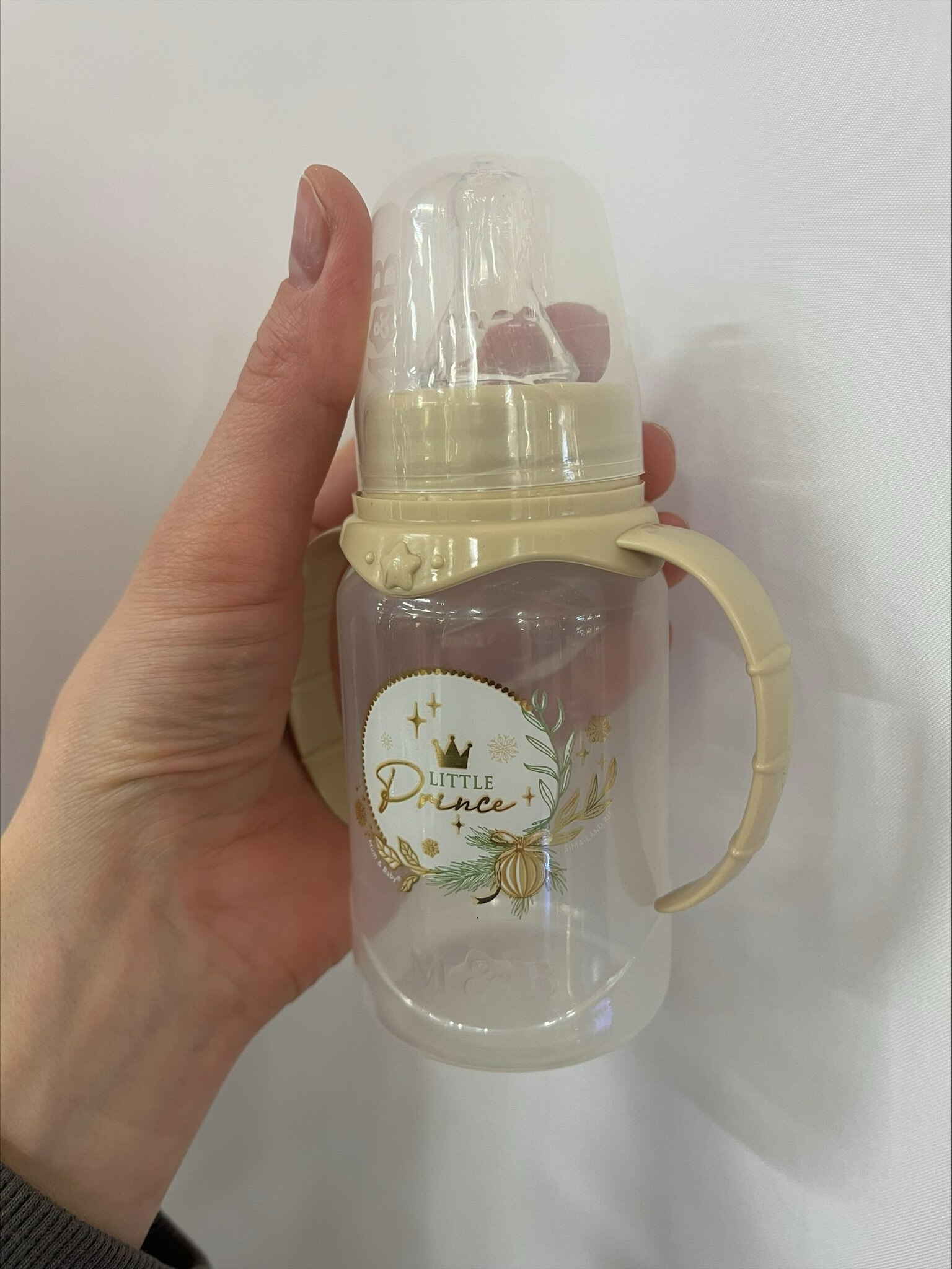 Фотография покупателя товара Подарочный набор новогодний «Little Prince»: бутылочка для кормления 150 мл. + пустышка силикон ортодонтическая, Mum&Baby - Фото 3