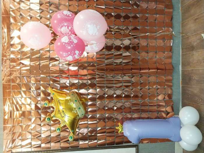 Фотография покупателя товара Шар фольгированный 24" «С днём рождения!», корона, без подложки - Фото 1