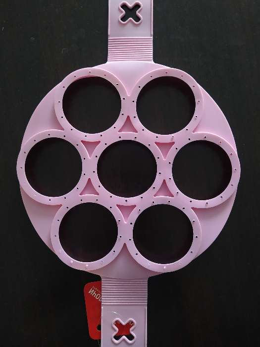Фотография покупателя товара Форма для оладий и яичницы «Ози. Круг», 40×23 см, цвет МИКС