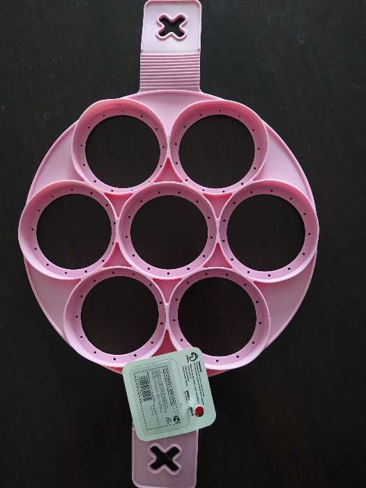 Фотография покупателя товара Форма для оладий и яичницы «Ози. Круг», 40×23 см, цвет МИКС - Фото 2
