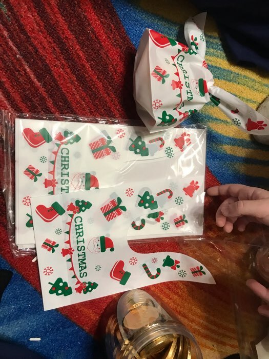 Фотография покупателя товара Пакет полиэтиленовый подарочный с ушками "Гирлянда", 13 х 22 см