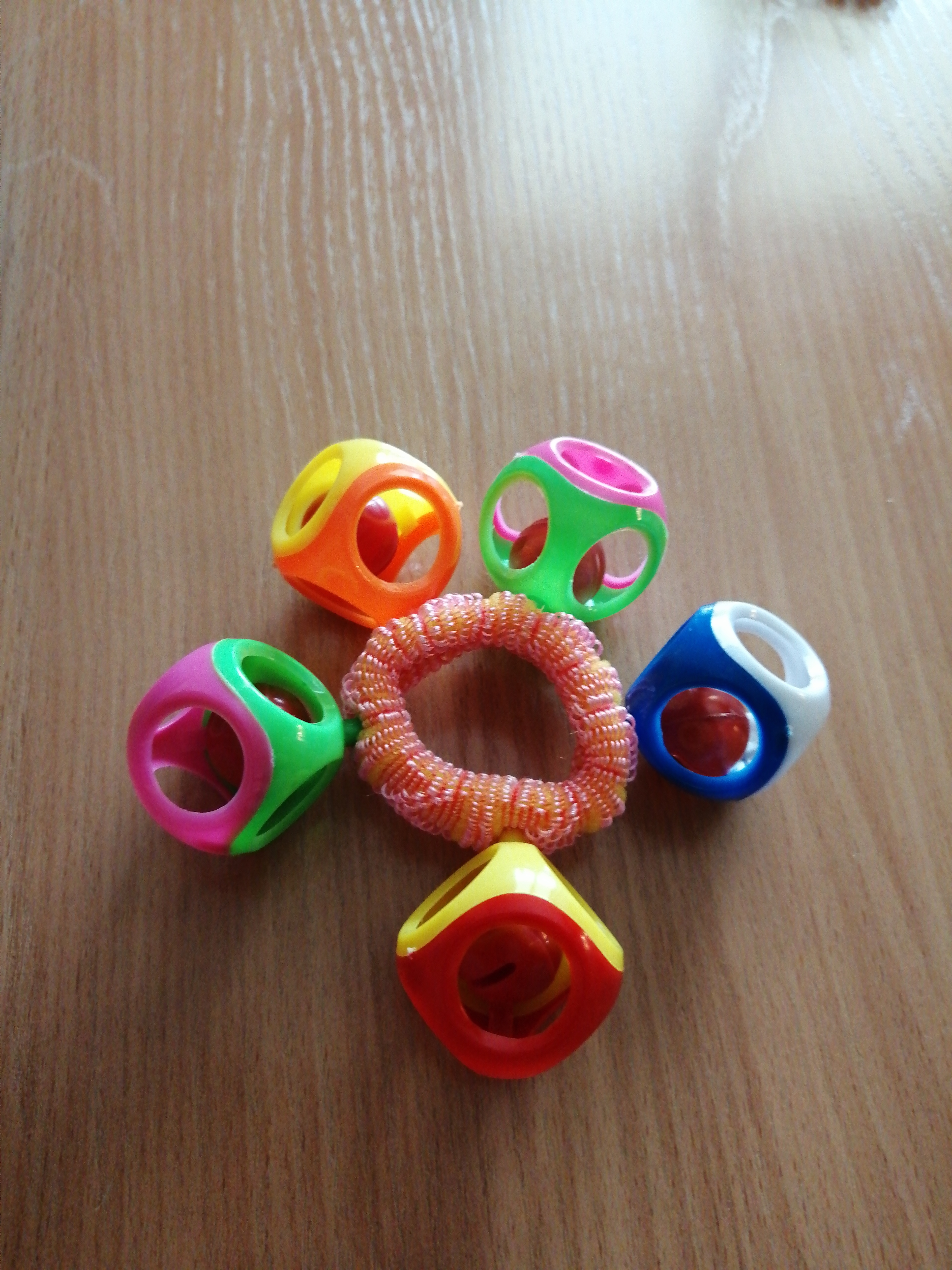 Фотография покупателя товара Погремушка - браслет «На ручку», 3 шарика, цвета МИКС - Фото 9