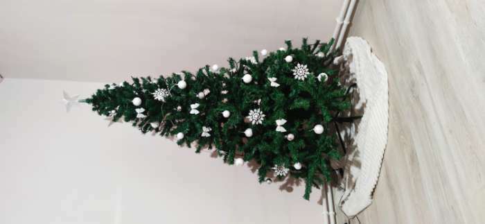 Фотография покупателя товара Ёлочные игрушки «Снежная пудра», шары новогодние, d=3.5 см, набор 6 шт., белый - Фото 2