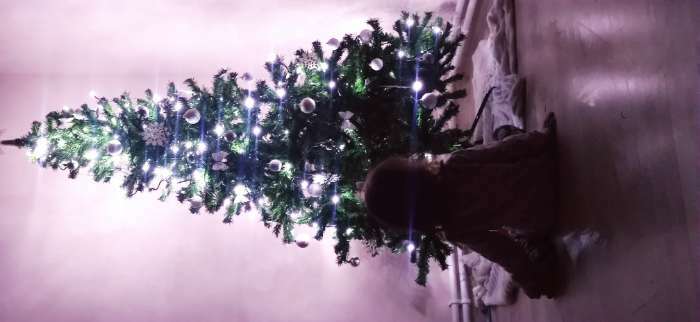 Фотография покупателя товара Ёлочные игрушки «Анданте», пластиковые, набор 12 шт., d=4 см, серебристый - Фото 3