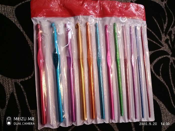Фотография покупателя товара Набор крючков для вязания, d = 2-8 мм, 14,5 см, 12 шт, цвет разноцветный - Фото 5