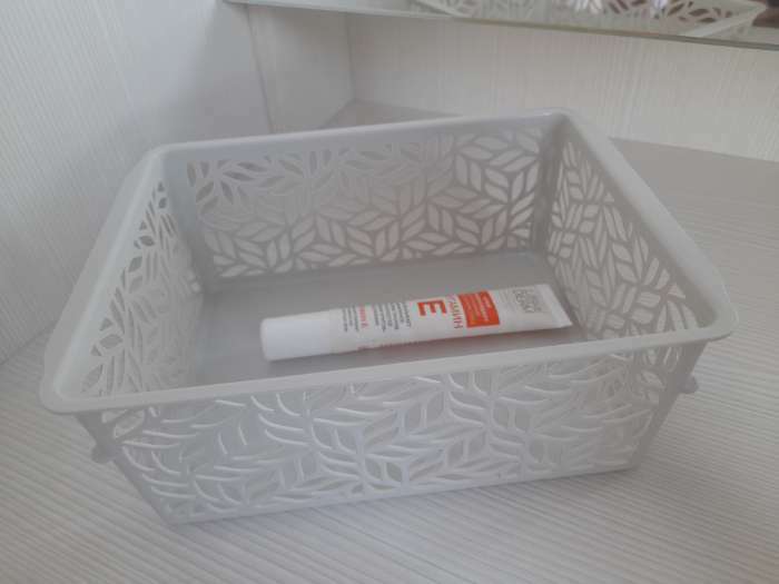 Фотография покупателя товара Корзинка для хранения без крышки Linden, 1,4 л, 19×14×7,5 см, цвет светло-серый - Фото 3