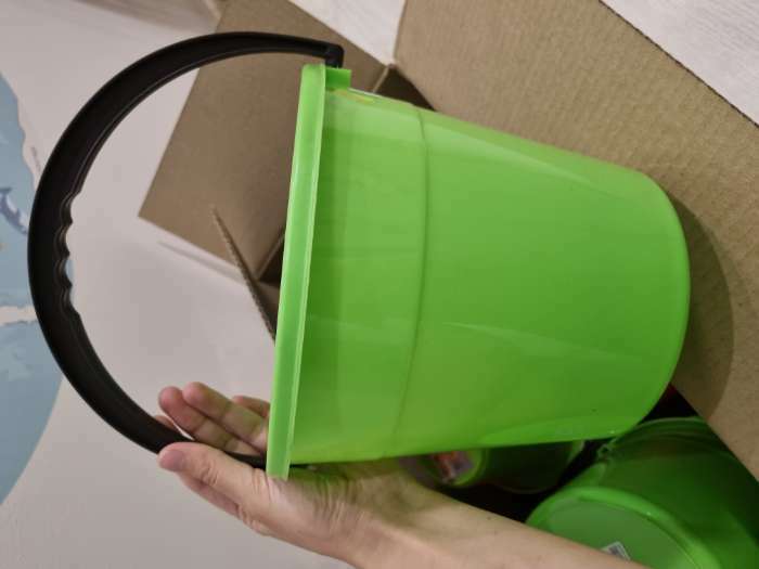 Фотография покупателя товара Ведро хозяйственное, 5 л, d=22 см, h=19.5 см, пластик, МИКС - Фото 1