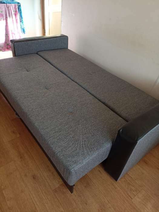 Фотография покупателя товара Диван «ЛИДЕР», 1400×1950 мм, обивка ASH/SUNNY BLACK - Фото 15