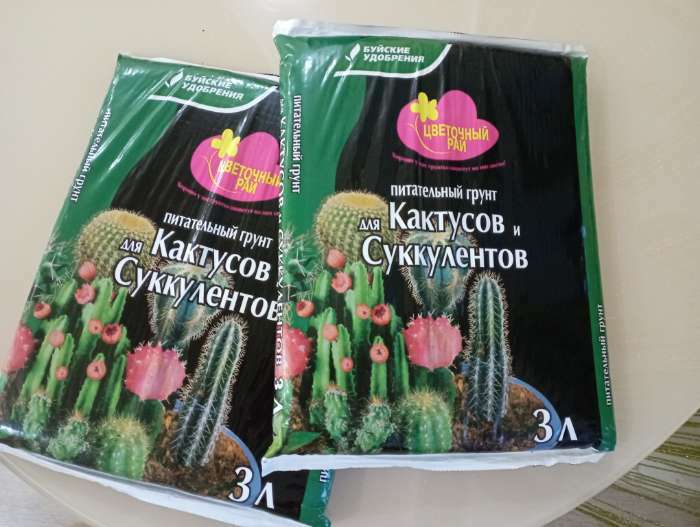 Фотография покупателя товара Грунт для Кактусов и Суккулентов "Цветочный рай", 3 л