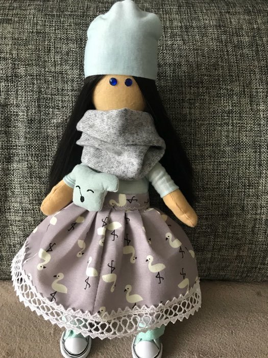Фотография покупателя товара Набор для шитья. Интерьерная кукла «Лина», 21 см - Фото 5