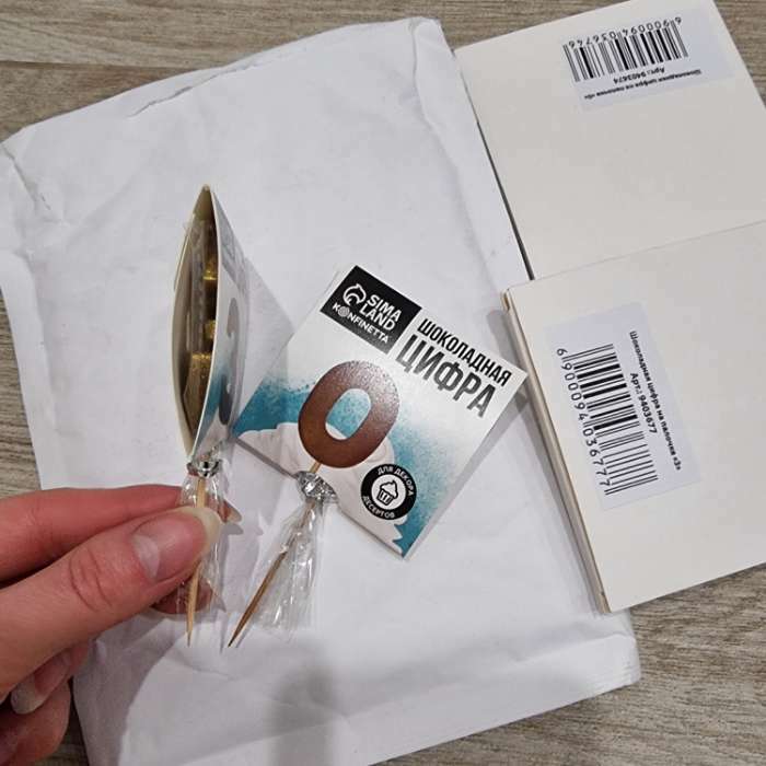 Фотография покупателя товара УЦЕНКА KONFINETTA Шоколадная цифра «8» на палочке - Фото 6