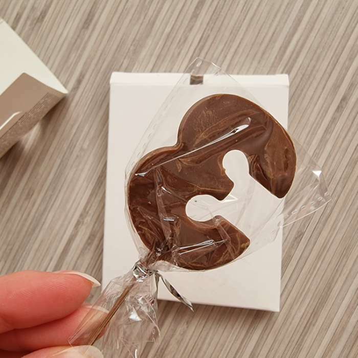 Фотография покупателя товара УЦЕНКА KONFINETTA Шоколадная цифра «8» на палочке - Фото 1