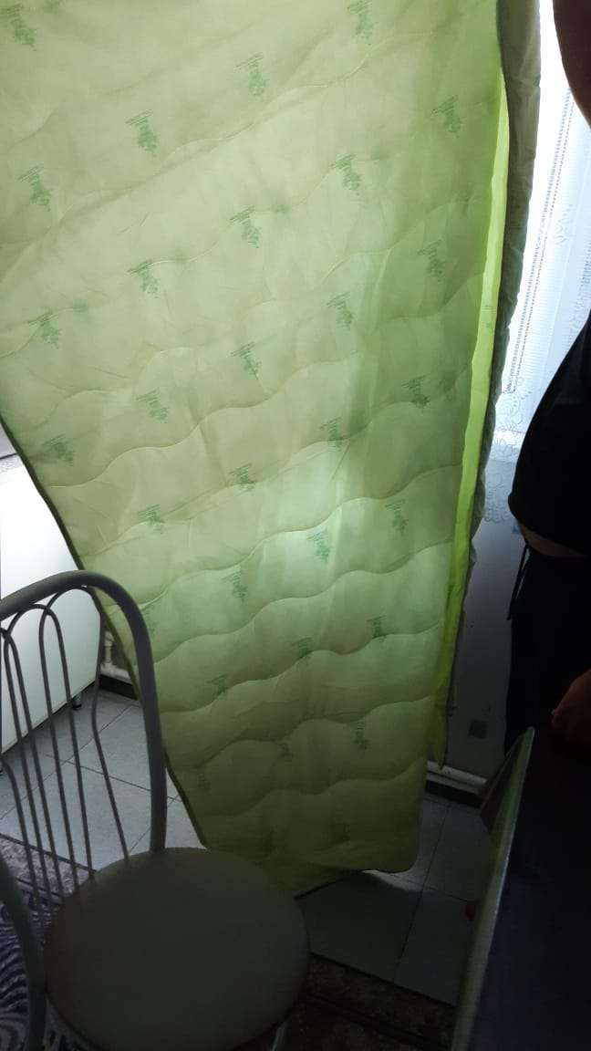 Фотография покупателя товара Одеяло стёганое «Бамбук», 140х205 см, чехол полиэстер, наполнитель бамбуковое волокно 110 гр/м2