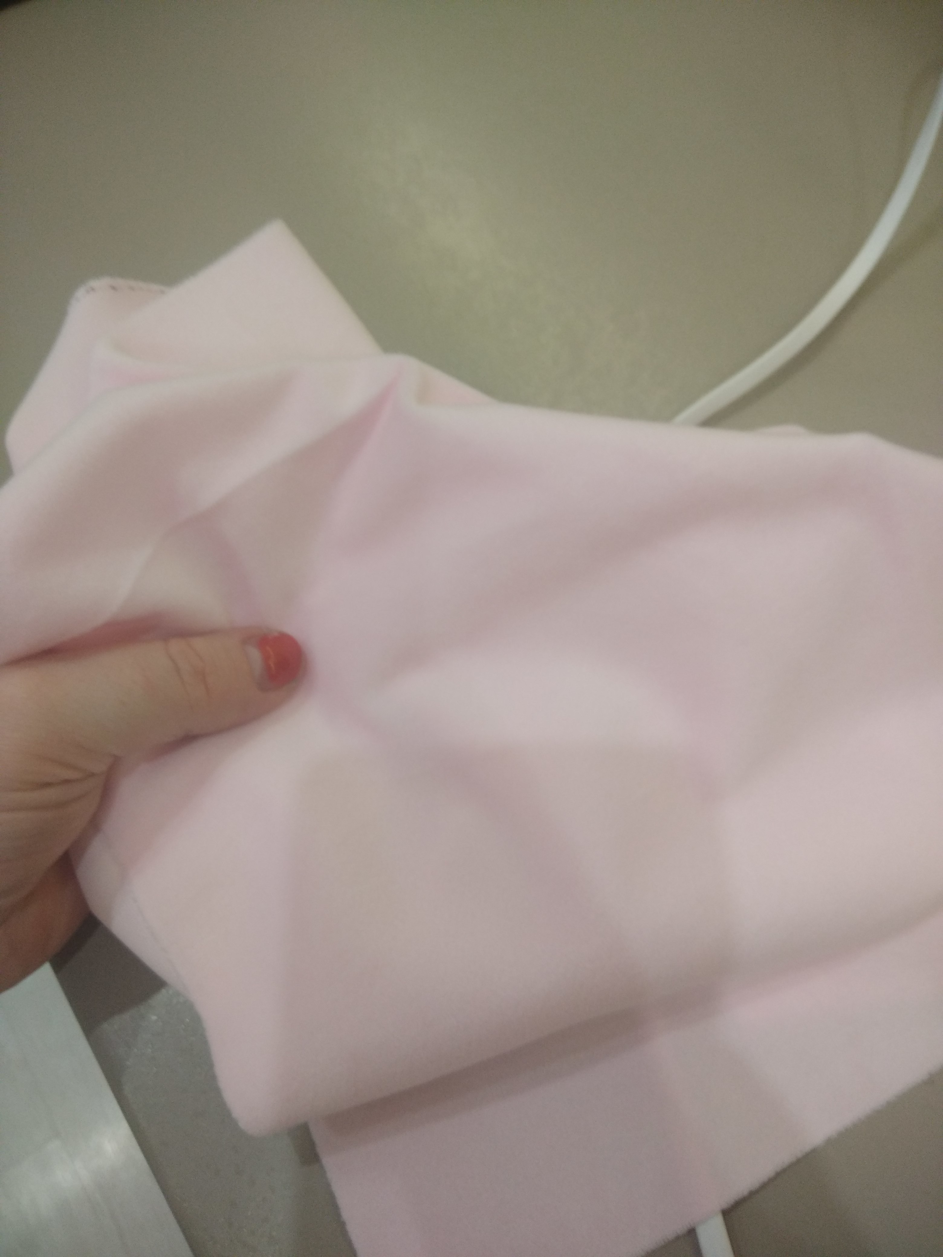 Фотография покупателя товара Ткань для пэчворка плюш «Нежно‒розовая», 55 × 50 см - Фото 2