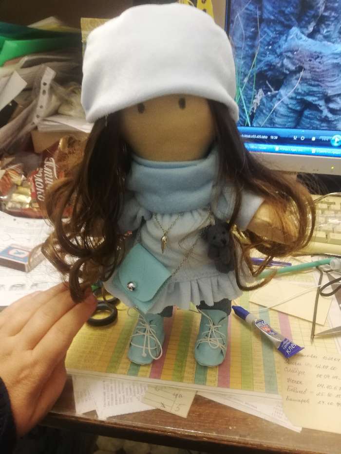 Фотография покупателя товара Набор для шитья. Интерьерная кукла «Кэтти», 30 см - Фото 2