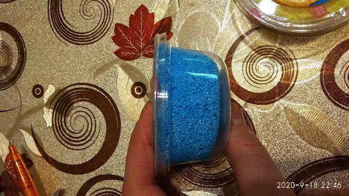 Фотография покупателя товара Шариковый пластилин застывающий 80 мл, голубой