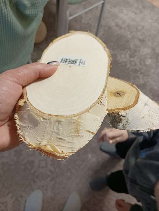 Фотография покупателя товара Спил дерева косой, длина: 23-28 см, ширина: 12-15 см