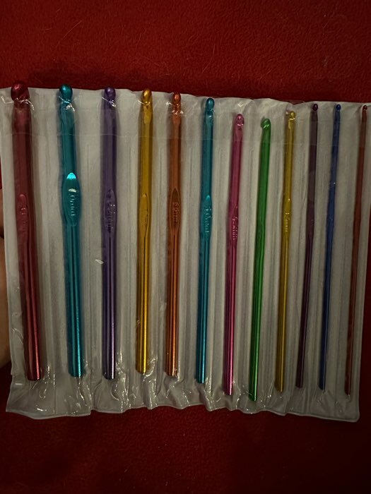 Фотография покупателя товара Набор крючков для вязания, d = 2-8 мм, 14,5 см, 12 шт, цвет разноцветный