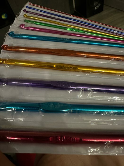 Фотография покупателя товара Набор крючков для вязания, d = 2-8 мм, 14,5 см, 12 шт, цвет разноцветный - Фото 2