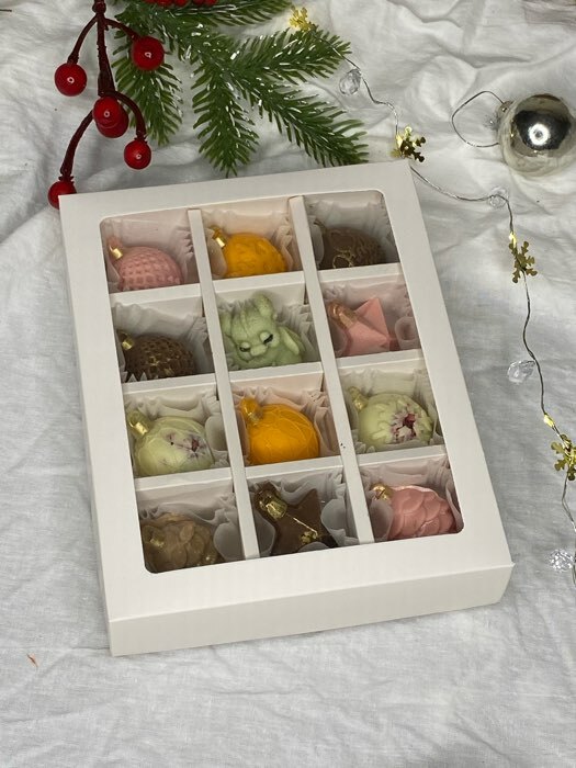 Фотография покупателя товара Коробка складная под 12 конфет, белая, 19 х 15 х 3,6 см - Фото 1