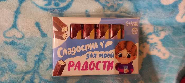 Фотография покупателя товара Шоколадные конфеты «Сладости» в коробке, 65 г.