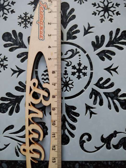Фотография покупателя товара Трафарет для творчества «Снежинки», 15 х 15 см, пластик