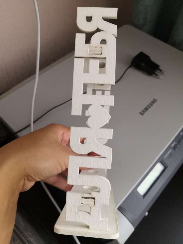 Фотография покупателя товара Ваза для цветов и сухоцветов «Для тебя», деревянная, с пробирками, с подставкой - Фото 1