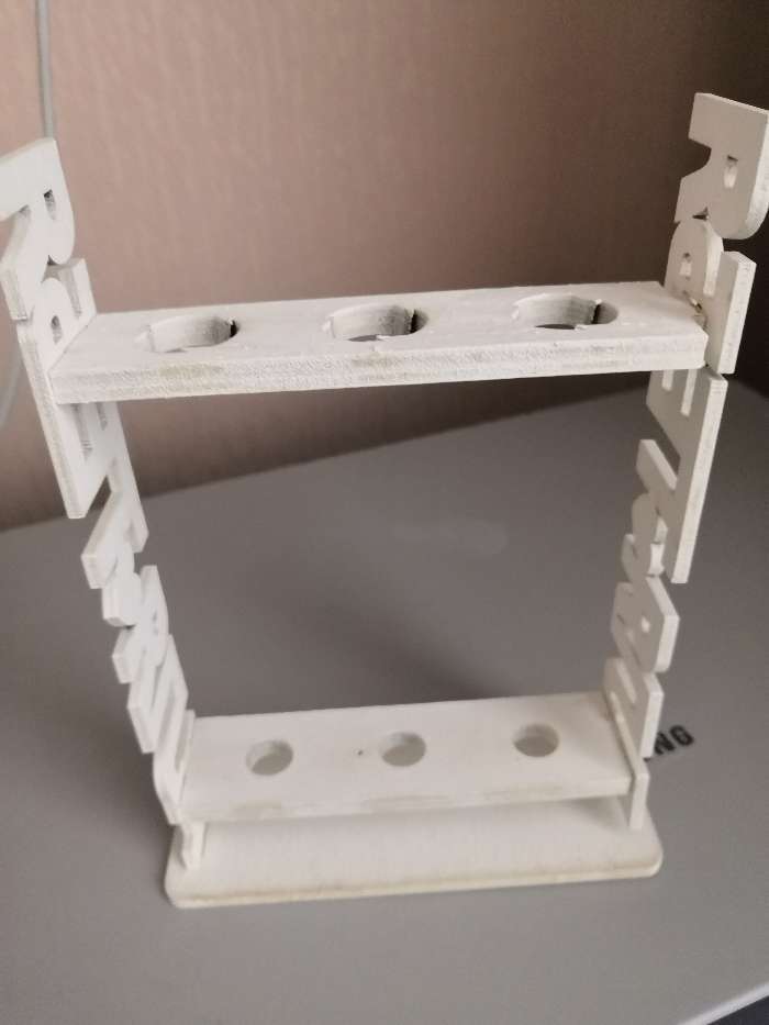 Фотография покупателя товара Ваза для цветов и сухоцветов «Для тебя», деревянная, с пробирками, с подставкой - Фото 3