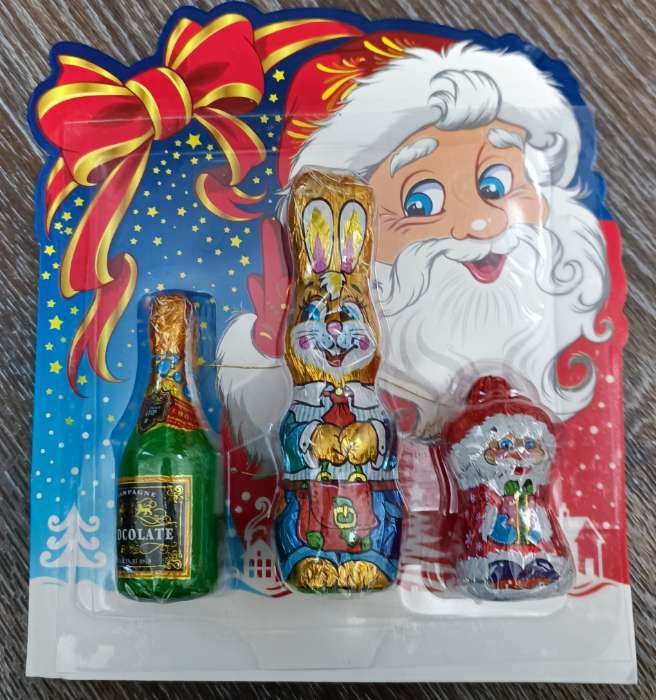 Фотография покупателя товара Новогодний набор "Кролик с шампанским", 45 г - Фото 1