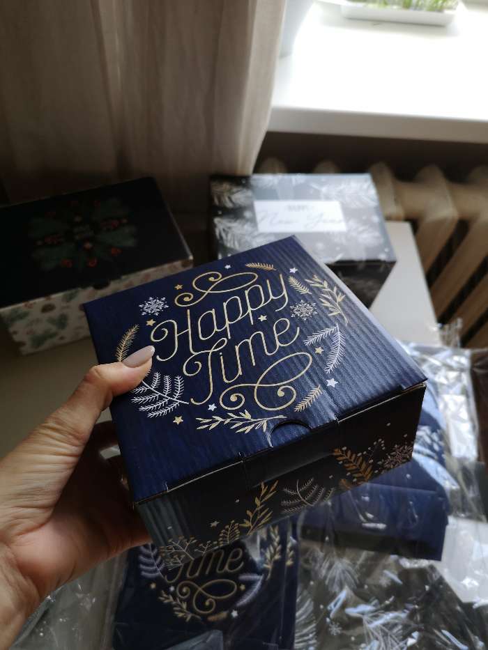 Фотография покупателя товара Складная коробка «Новогоднее волшебство», 15 × 15 × 7 см - Фото 2