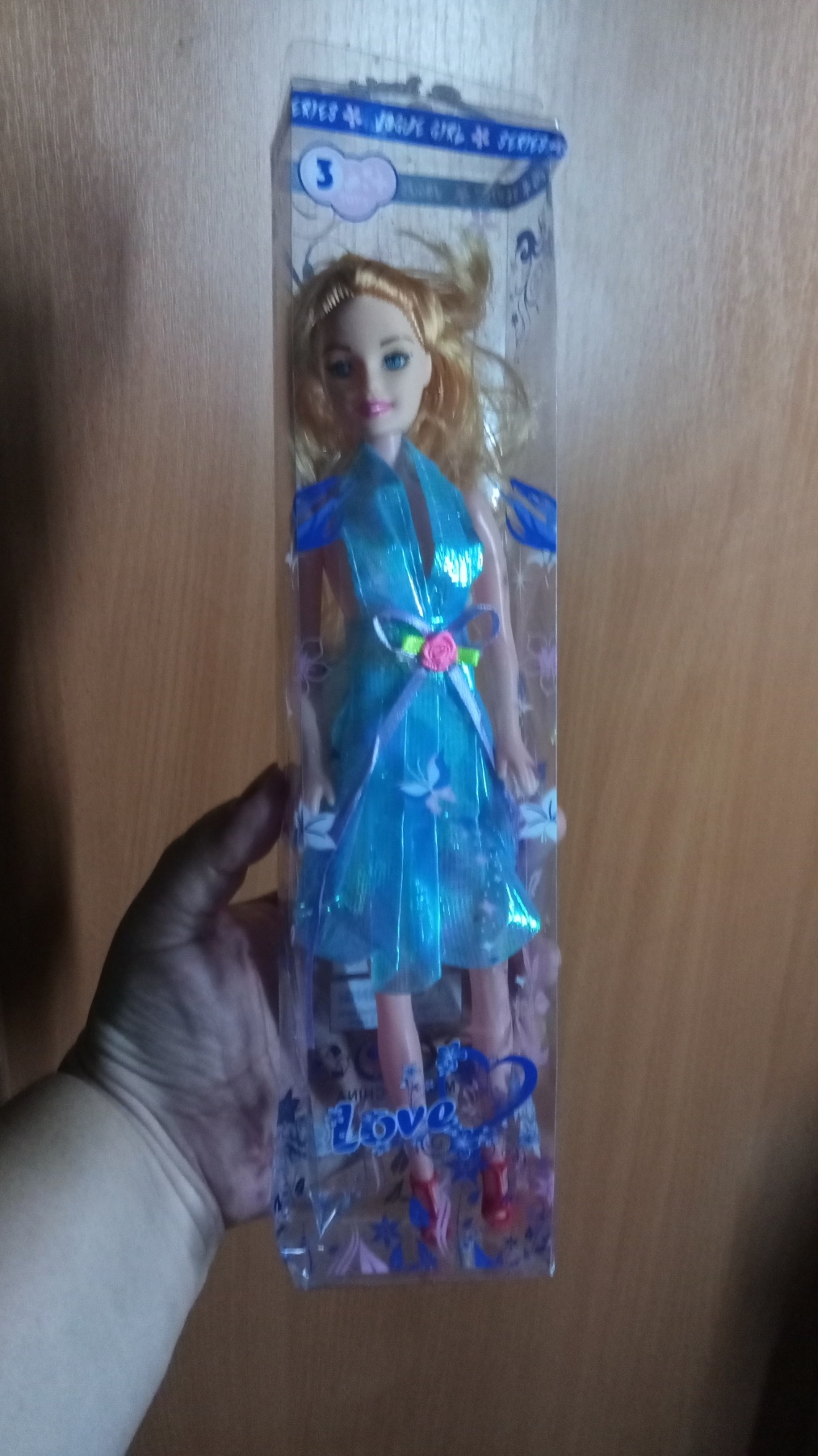 Фотография покупателя товара Кукла-модель в платье, цвета МИКС - Фото 4