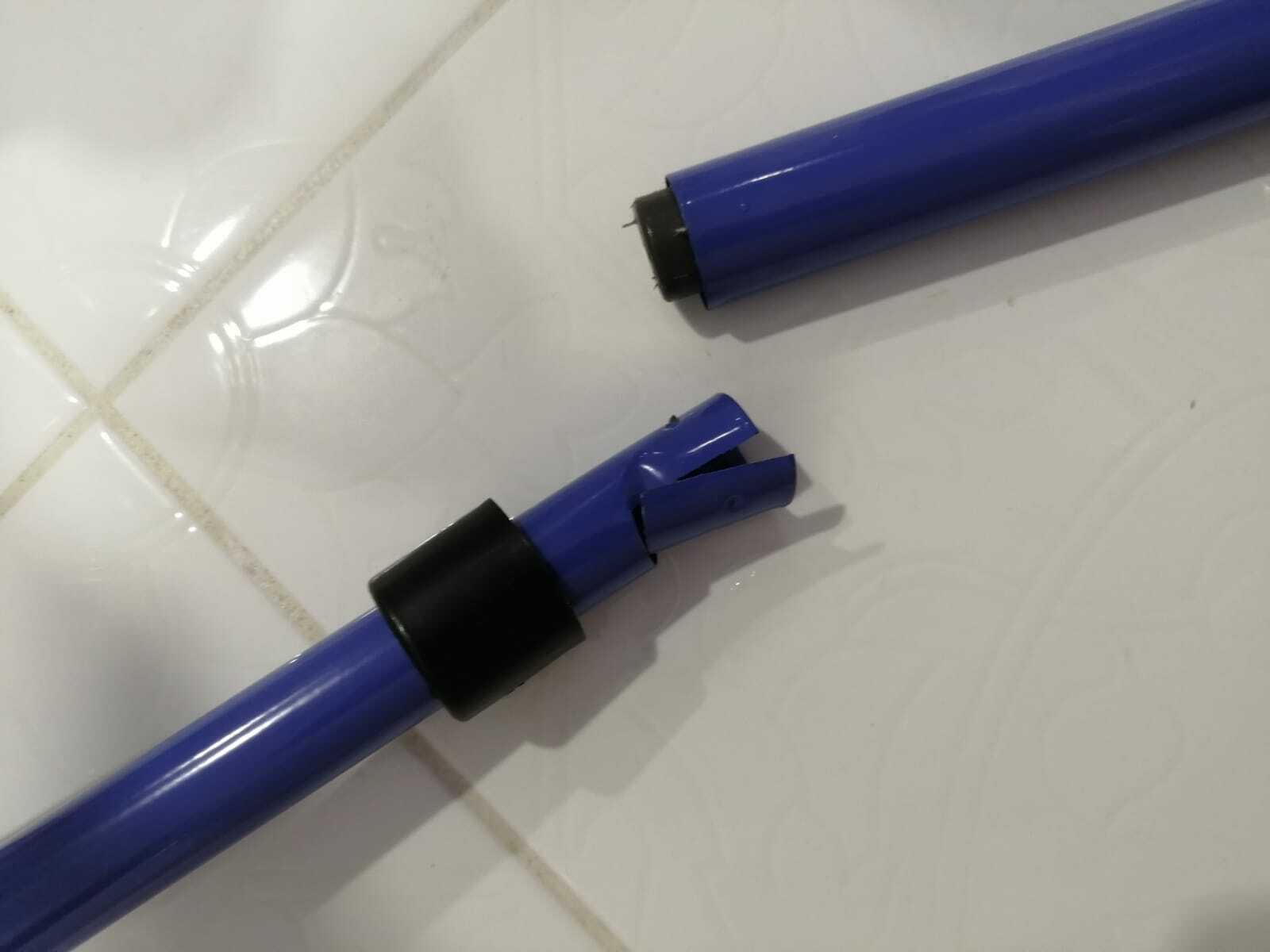 Фотография покупателя товара Окномойка с телескопической металлической окрашенной ручкой и сгоном Доляна, 20×49(75) см, поролон, цвет синий - Фото 3