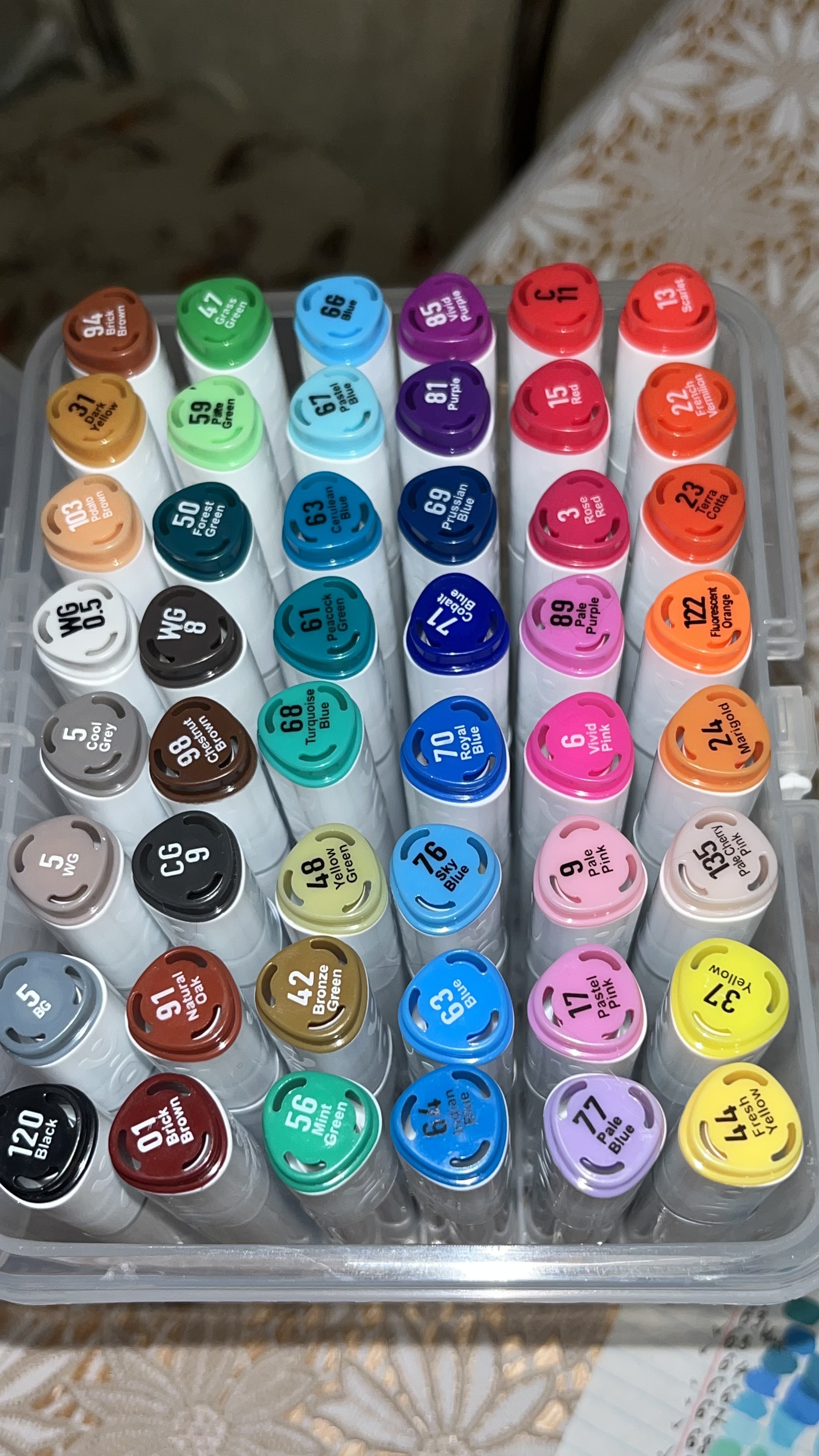 Фотография покупателя товара Набор маркеров для скетчинга двусторонние 48 штук/48 цветов