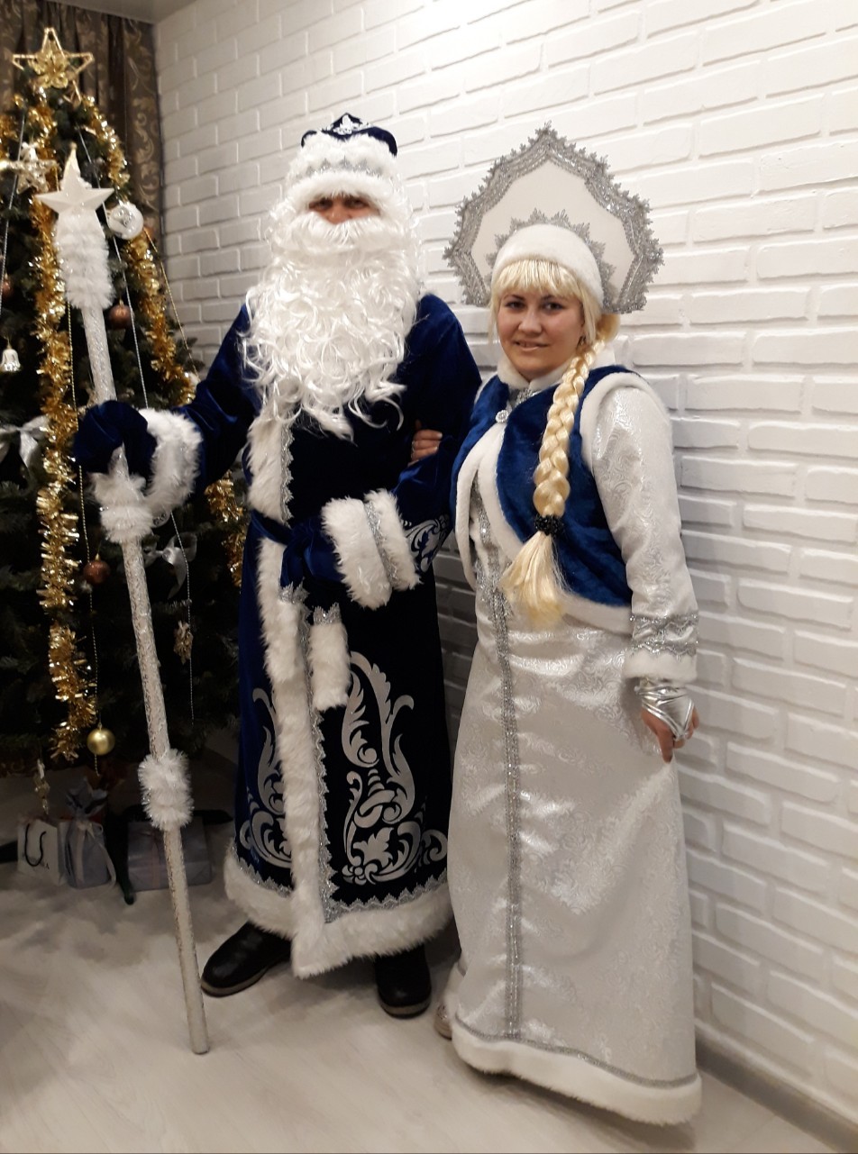 Фотография покупателя товара Карнавальный костюм «Дед Мороз», цвет синий, р. 54-56, рост 188 см - Фото 4