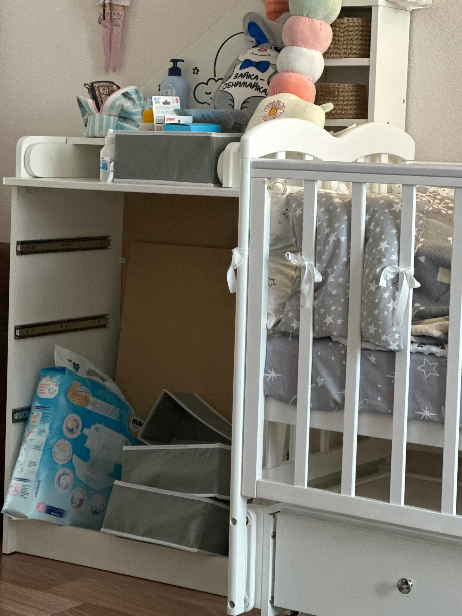 Фотография покупателя товара Комод пеленальный детский Сириус Alf 805, 4 ящика, цвет белый - Фото 11