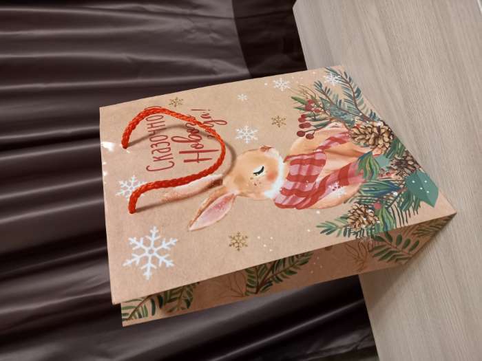 Фотография покупателя товара Пакет ламинированный вертикальный «Сказочного Нового года», MS 18 × 23 × 8 см - Фото 1