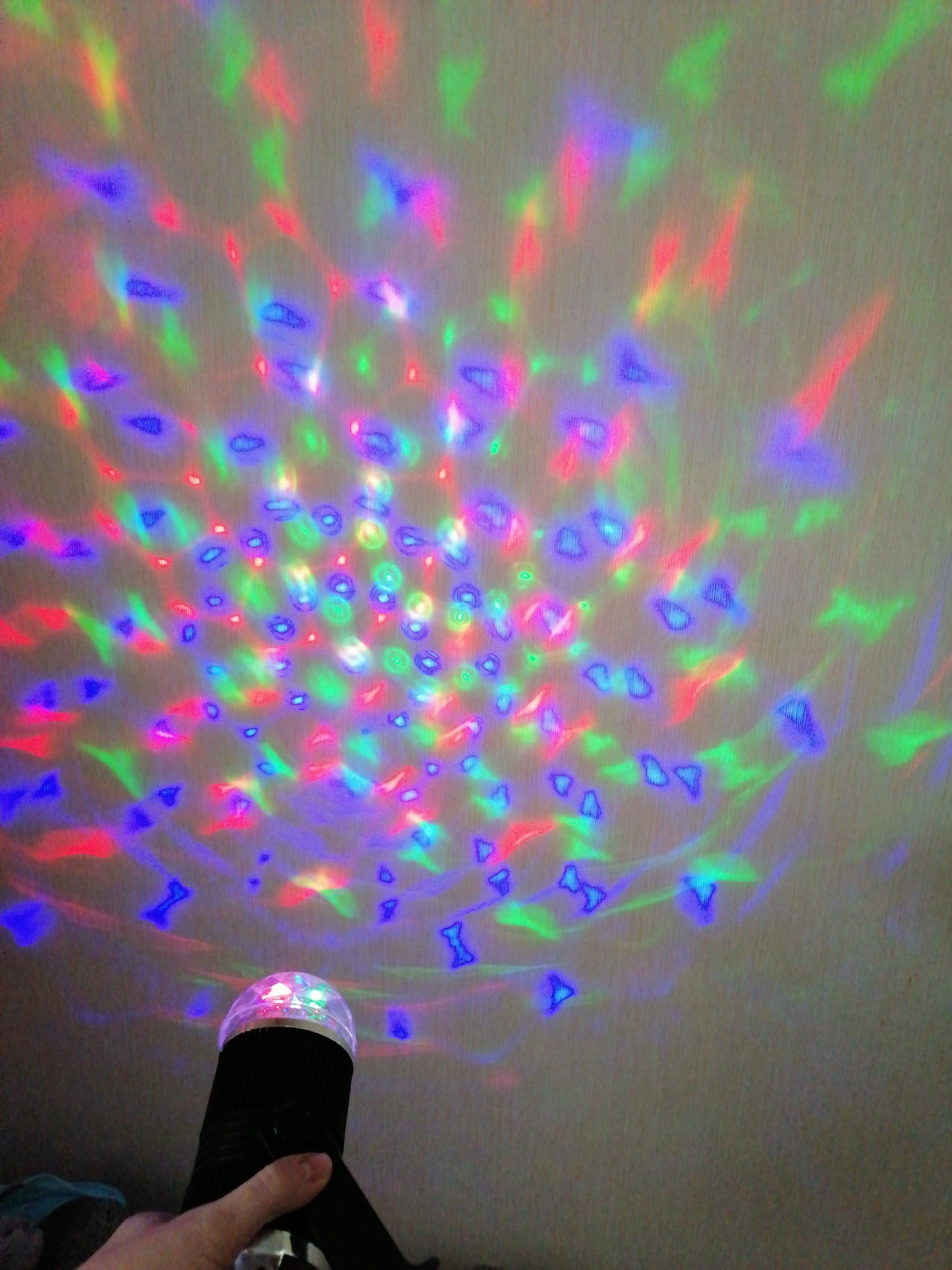 Фотография покупателя товара Световой прибор «Хрустальный шар» 9.5 см, свечение RGB, 12 В - Фото 4