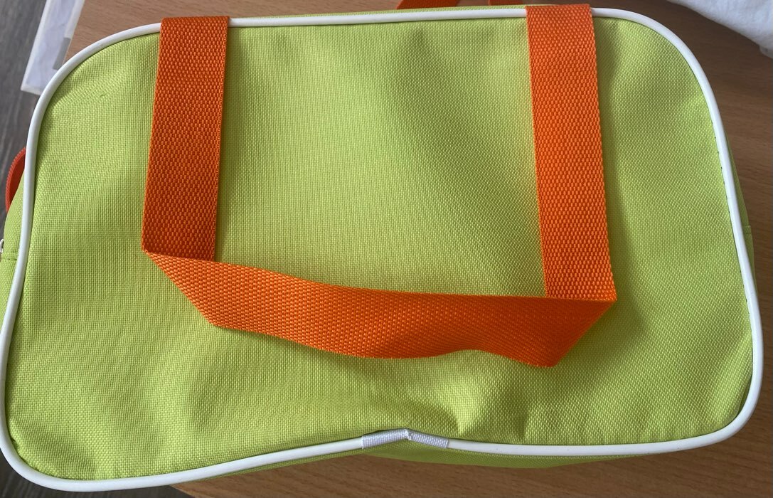 Фотография покупателя товара Сумка для обуви на молнии, наружный карман, TEXTURA, цвет зелёный/серый - Фото 1