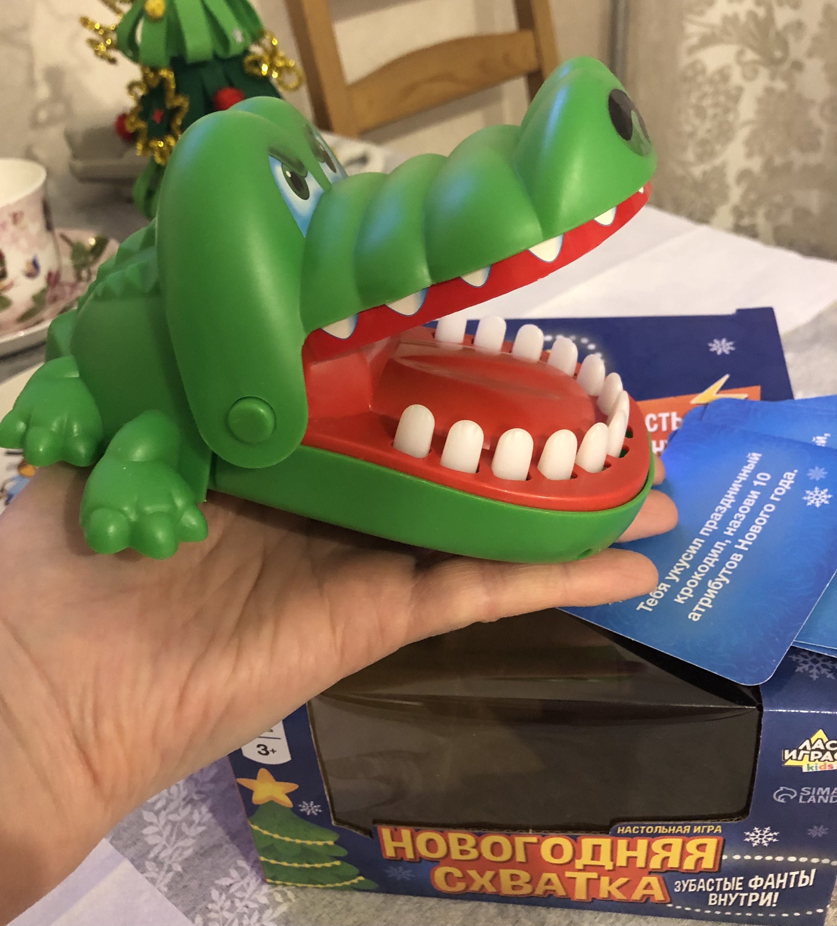 Фотография покупателя товара Настольная игра на реакцию «Безумный крокодил», от 1 игрока, 3+ - Фото 5